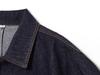 Top a Mantella in Denim Casual Moda Donna Europeo-Americana