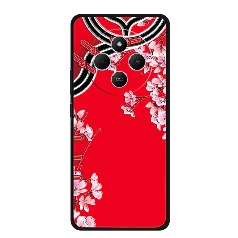 3D Emboss Case For Vivo Y300 Pro 5G Phone Case Relief Flowers Soft Silicone Coque For Vivo Y300 Pro Back Cover Case Funda Shell