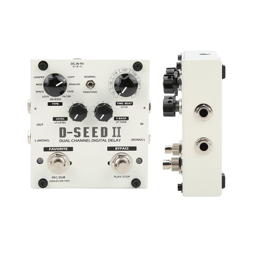 Multi Pedal Effect 2 Channel Digital Delay Stereo Looper 8 Modes for Electric Guitar