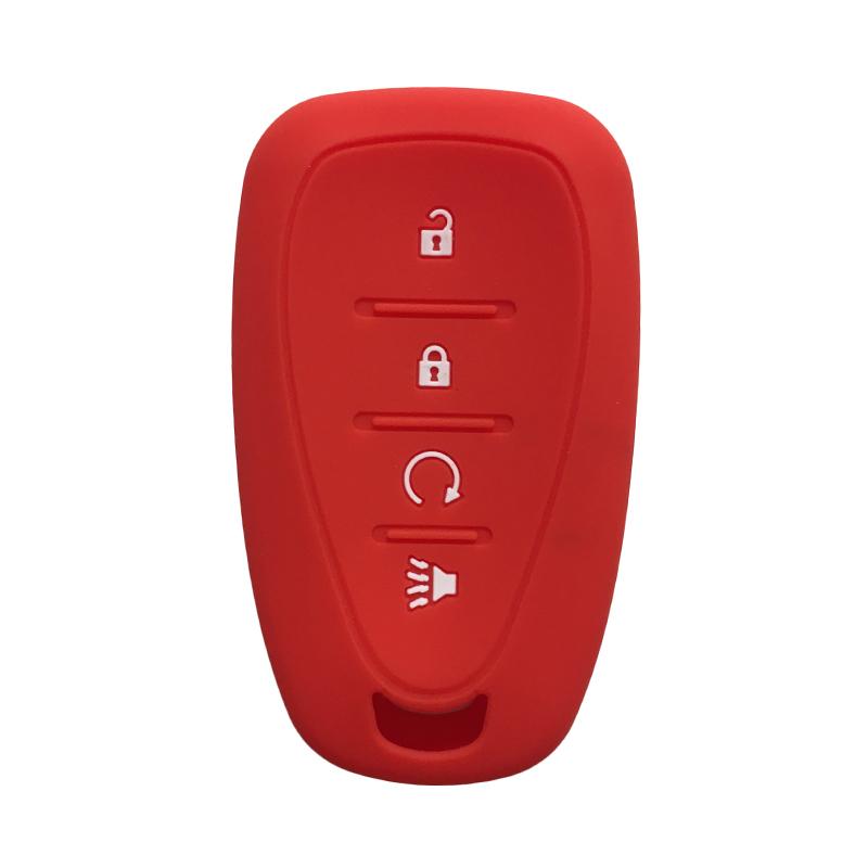 Soft Silicone Car Remote Key Case Cover Shell For Chevrolet New Malibu XL Equinox Cruze Spark Sonic Camaro Volt Bolt Captiva