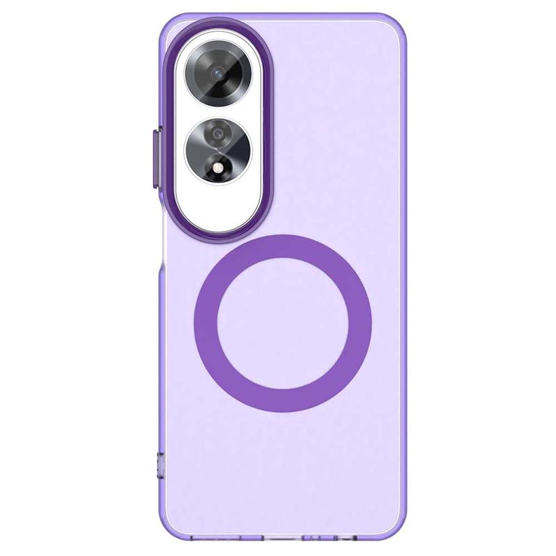 For OPPO A60 Case Cover OPPO A60 A 60 Capas Bumper Armor Transparent Wireless Charging Annular Magnetic Matte Fundas OPPO A60