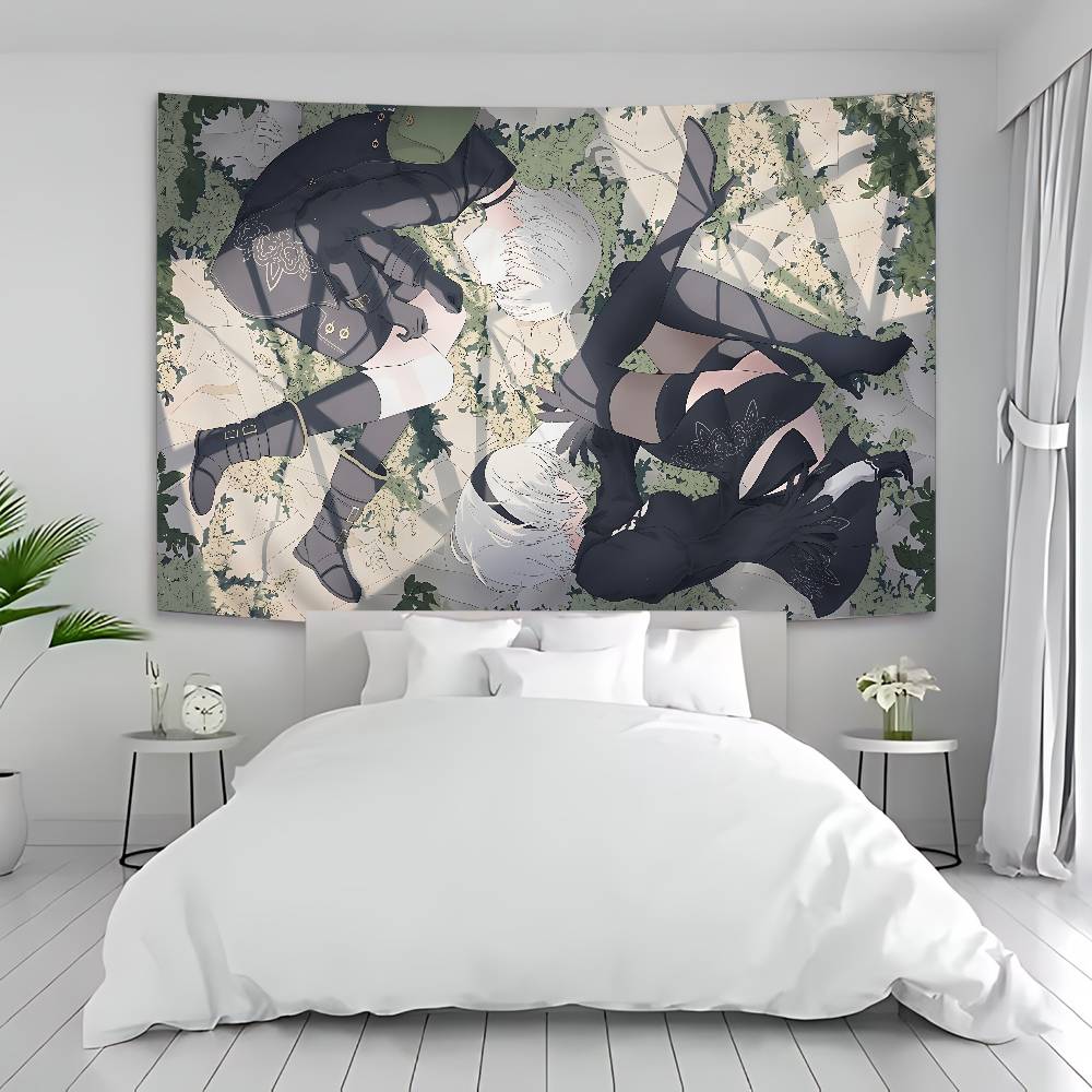 Game Nier Automata Printed Large Wall Tapestry Indian Buddha Wall Decoration Witchcraft Bohemian Hippie Wall Art Decor