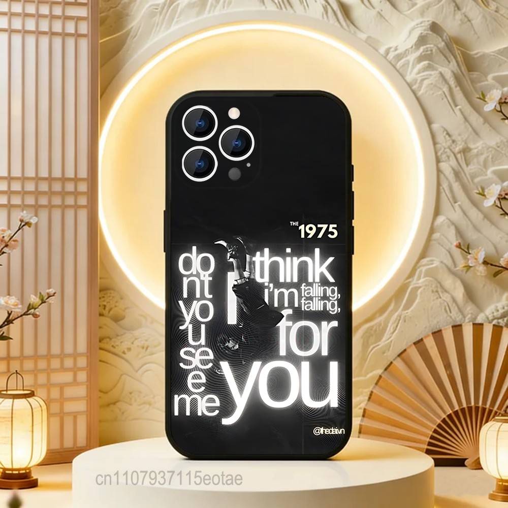 Rock Band The 1975  Phone Case For iPhone  17,16,15,14,13,12,11,Pro,Max,Plus,E,Air,Mini Black Shockproof Funda Cover
