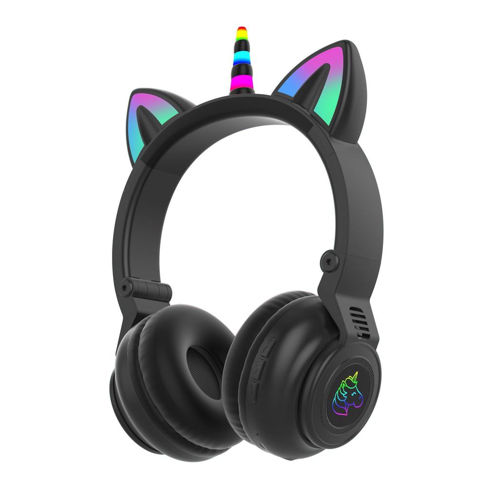 Unicorn Cat Ear LED Bluetooth Wireless Headphones