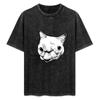 Two Faced Cat Tshirt Fashion Casual Short Sleeve Tshirt