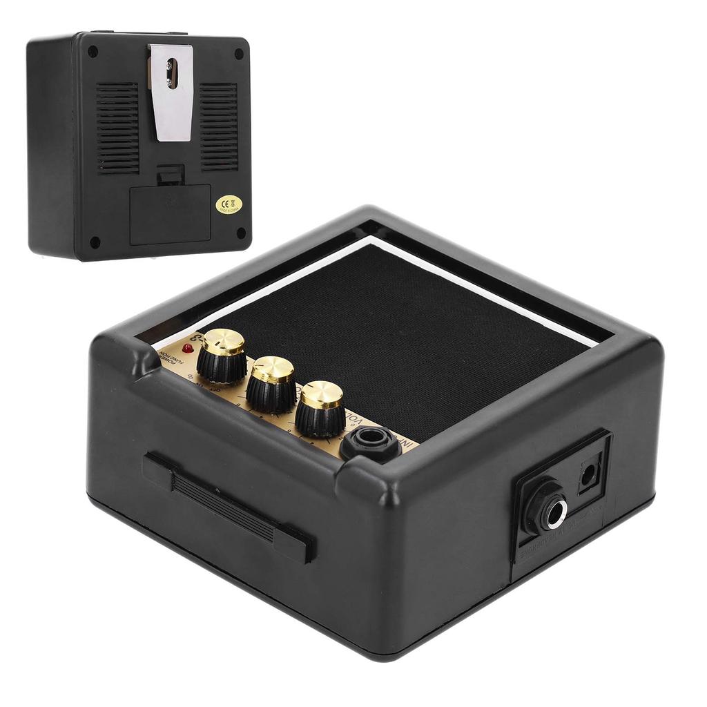 Yosoo Guitar Speaker Mini Musical Instrument Bass Portable Small Speaker for Musical Sound Tone Improvisation Amplifier, Accessory, Amplifier,