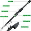 Fishing Rod 99% Carbon Portable Telescopic Fishing Rod Spinning Fish Hand Fishing Tackle Sea Rod