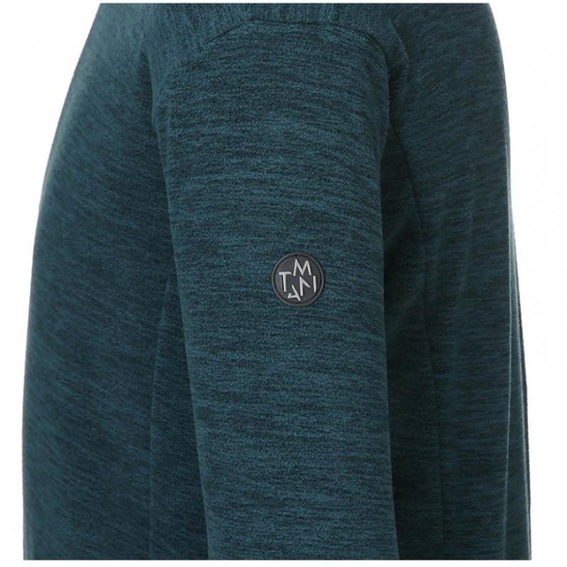  MounTia  Women S Fleece Polar Half Zip T ShirT Dark Green
