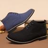 Men's shoes large size high top leather shoes fashion flow casual matte suede boots