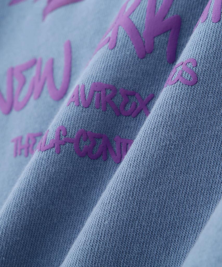 Avirex FOAMING USA M Size 115 Blue Gray T-SHIRT Women's 783-5135609