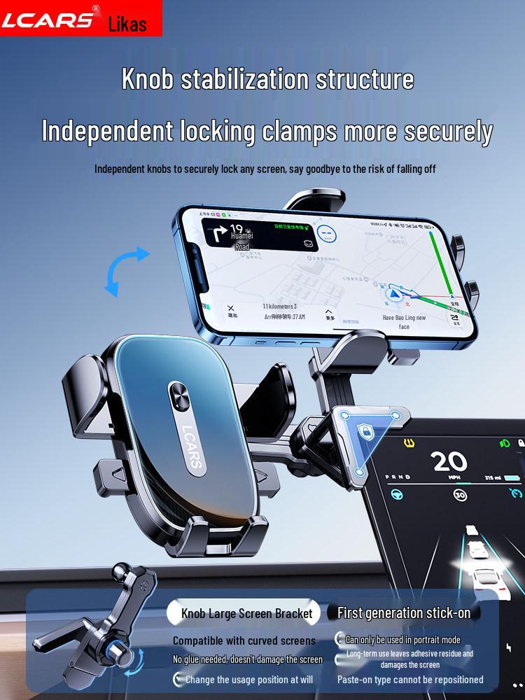 2025 Mobile Phone Car Mount: Center Console Display Screen Navigation Holder