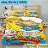 3pcs Custom Name Rainbow Adventure Bedding Set Includes 1 Duvet Cover & 2 Pillowcases for All Seasons Dormitory Home Decor Christmas Gifts