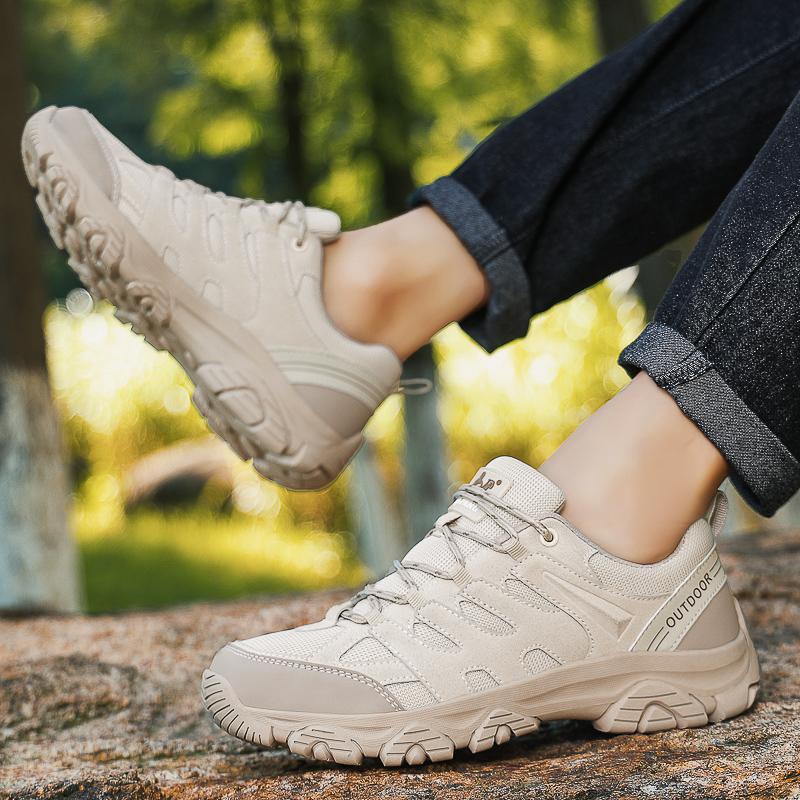 Men Summer Spring Autumn Outdoor Sports Sneakers Mesh Breathable NonSlip New Sneaker Mountaineering Shoes Travel Hiking Non slip Wear resistant