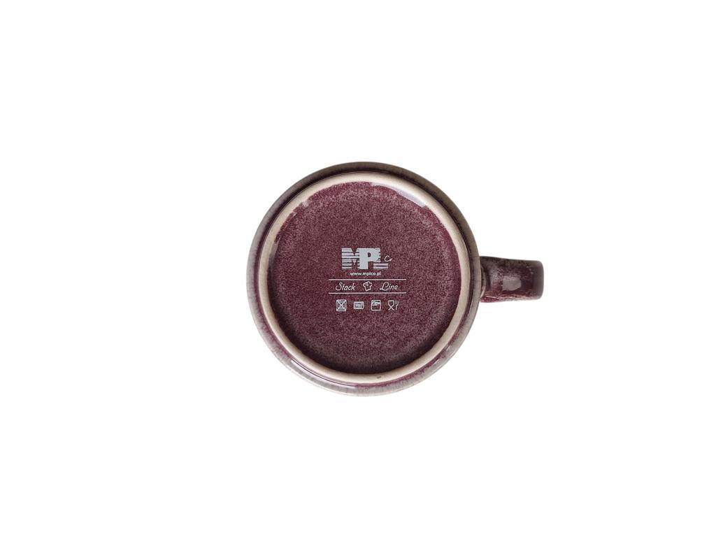 COFFEE TEA MUGS MUG SET 6 PIECES 350ml PURPLE-PLUM CERAMIC