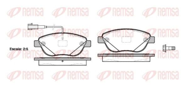 Remsa 0859.12 Brake Pad Set, Disc Brakes