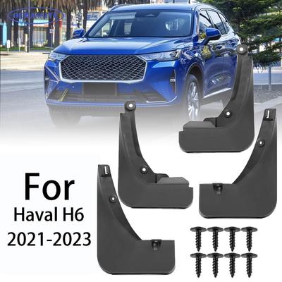 4Pcs For Haval H6 MK3 Splash Guards Mudguard Fender Mudflap Mud Flaps Mud Guards Front Rear Car Accessories