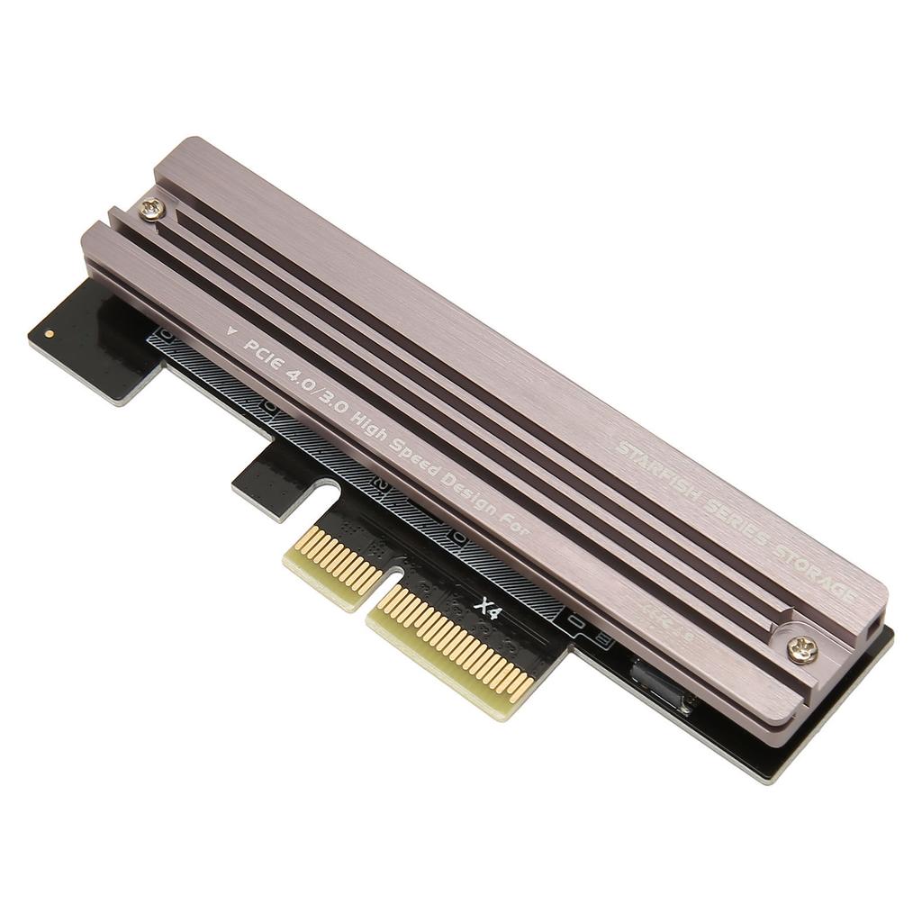 M.2 NVMe SSD To PCIE 4.0 Adapter Card 64Gbps Support X4 X8 X16 Slot SSD Expansion Card for 2280 2260 2242 2230 SSD