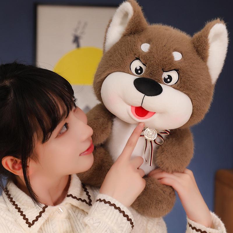 Adorable Husky Plush Toy - Cute Cartoon Dog Doll, Perfect for Children's Birthdays