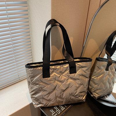 Damentasche mit großem Fassungsvermögen, Umhängetasche, Helle Brottasche