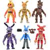 Fnaf Five 6pcs Nights At Freddys Light Up Action Figures Facechanging Toys