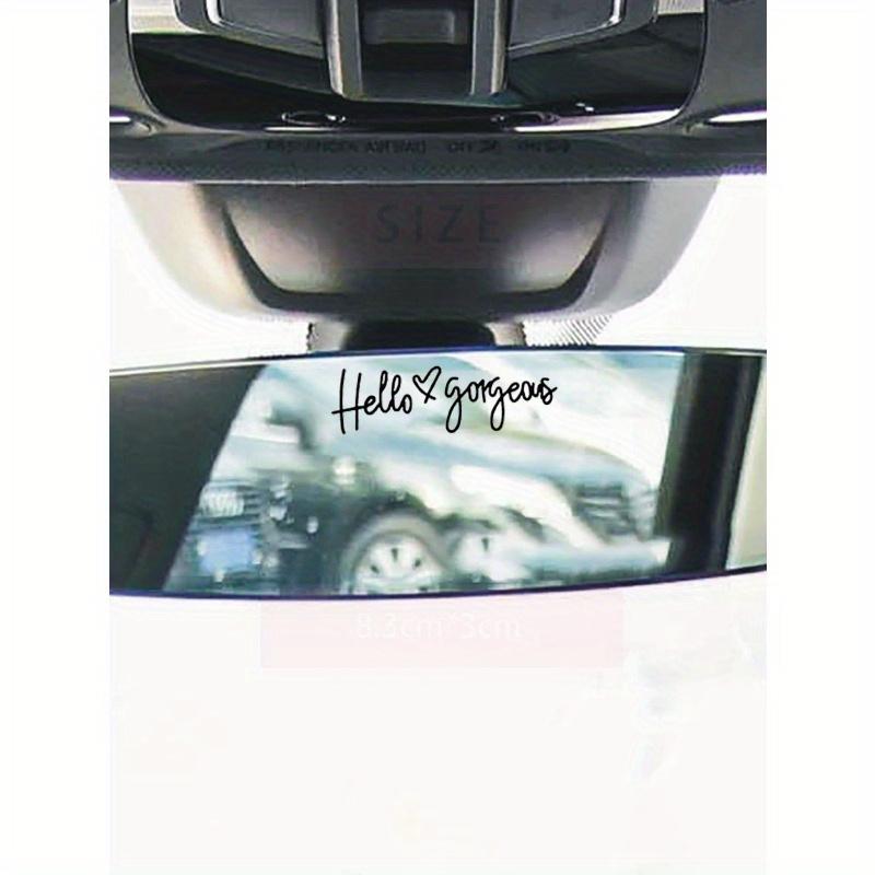 1pc Black 'Hello Gorgeous' Car Sticker, 20cm PVC, Universal Fit