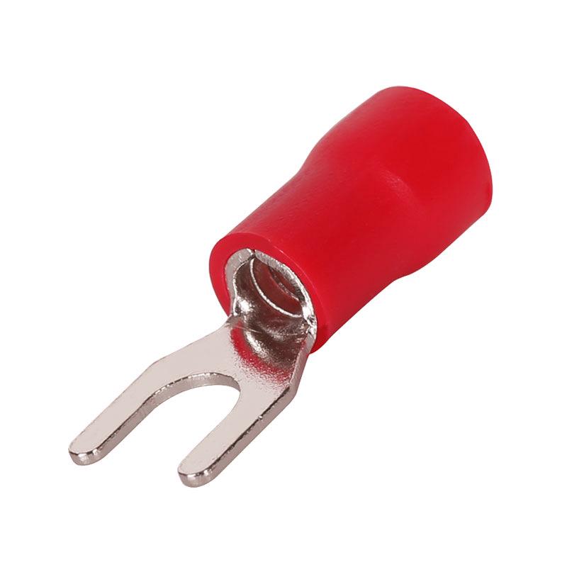 DELIXI Copper SV1.25-3/4/5 U-Type Pre-insulated Crimp Fork Terminal
