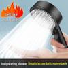 Black Warrior Handheld Shower Head: Five-Function High Pressure Booster for Powerful Bathing Experience.