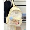 Schoolbag food intake Japanese girl bar cute schoolbag pain bag polka dot backpack student large capacity versatile backpack