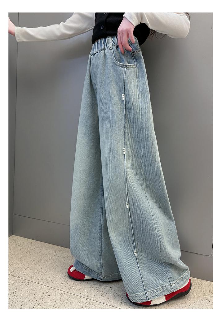 Girls' Spring and Autumn Jeans