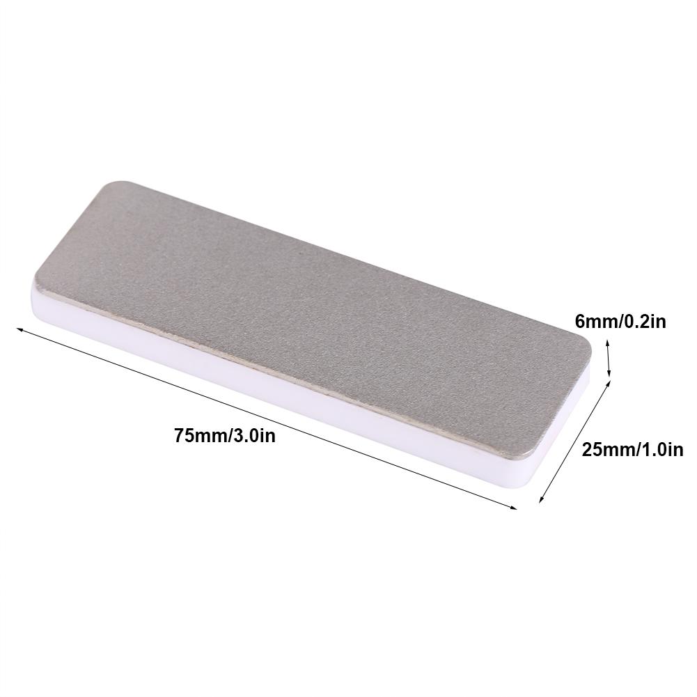 

Mini Double Sided Ceramic Whetstone Kitchen Knife Sharpener Tool Sharpening Stone