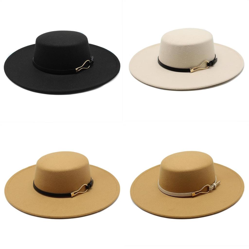 Wool Felt Panama Hat With Wide Brim For Men And Women Perfect For Outdoor And Gift Use
