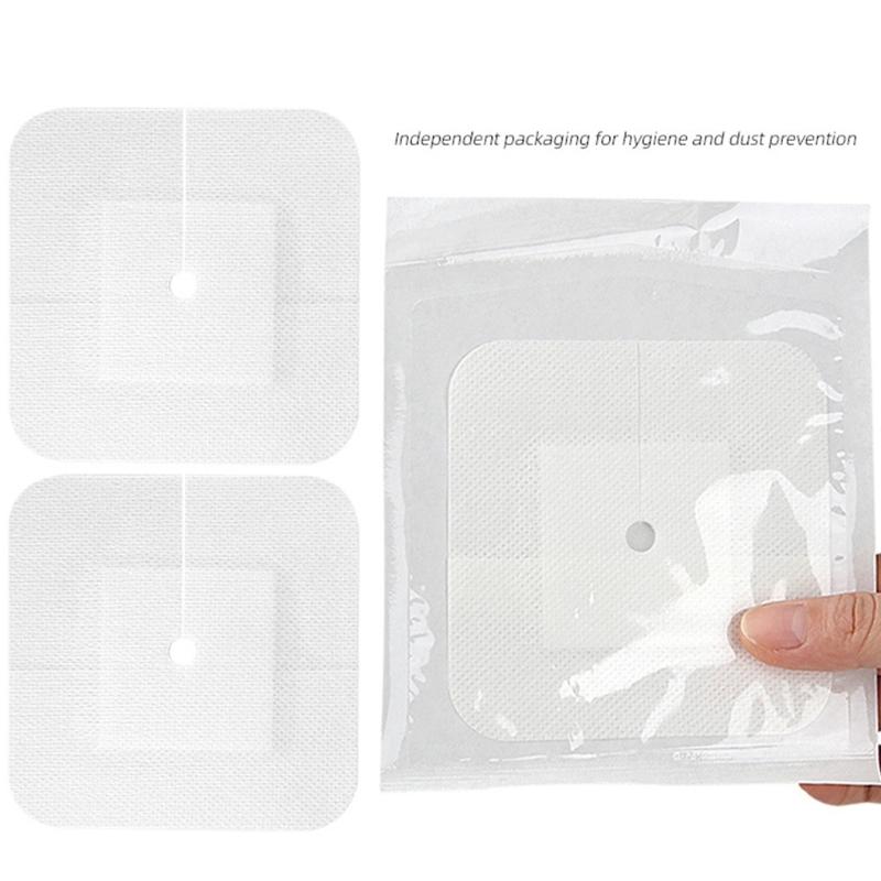 10 Pcs Sterile Catheter Stabilization Device Split Drain Adhesive Bandages Sterile Drain Patches Supplies for Nursing Care
