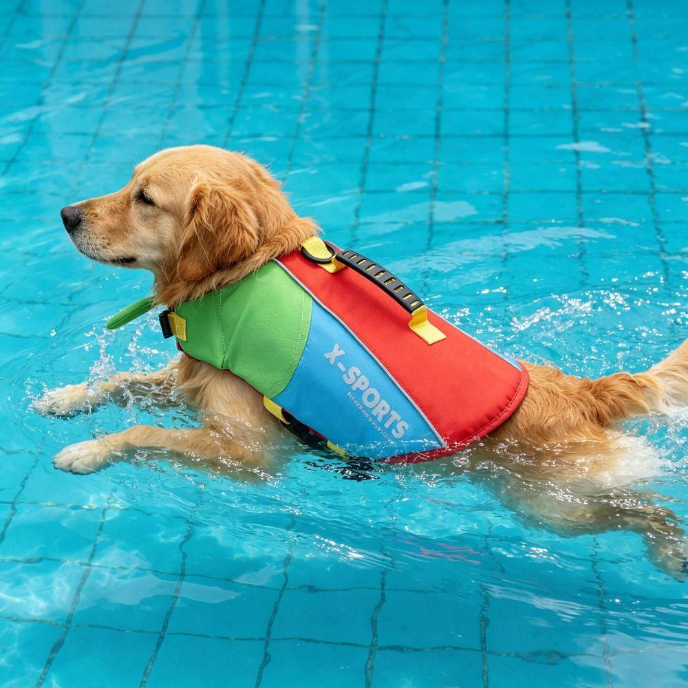 Waterproof Dog Swimming Vest Tear Resistant Pet Flotation Vest Dog Buoyancy Vest Outdoor Water