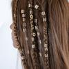 28pcs/set Silver Hair Ring Clips Golden Hair Charms Ethnic Style Dreadlocks Beads  Party