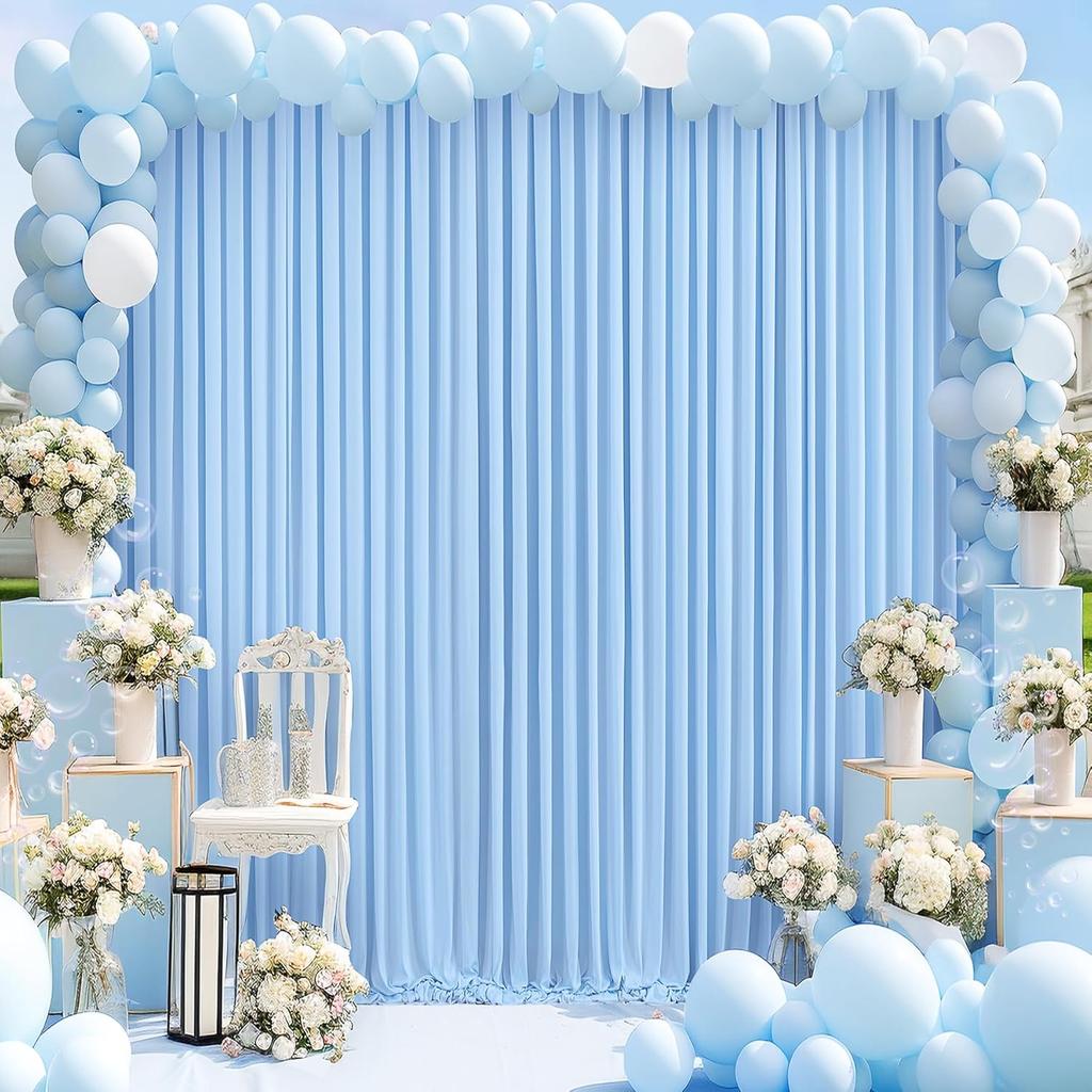 5x8/10ft Wedding Party Backdrop Drape For Parties, Photo Backdrop Drapes For Wedding Birthday Party Photography Background 1pcs