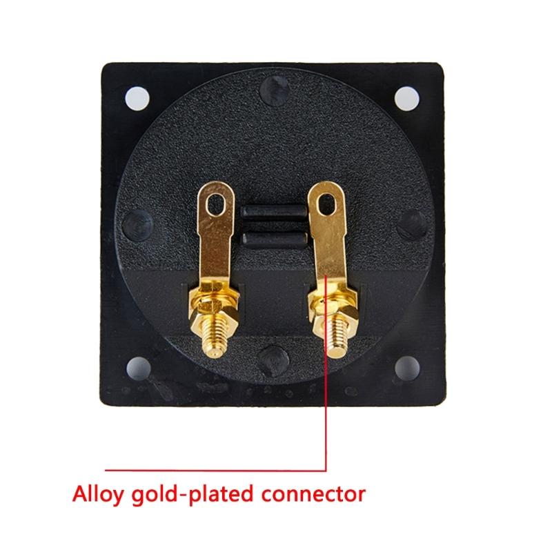 Two Binding Post Spring Cup Terminals Box For Professional Subwoofer Speaker System DIY Installation
