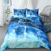 Blue Angel Duvet Cover Set King Queen Double Full Twin Single Bed Linen Set