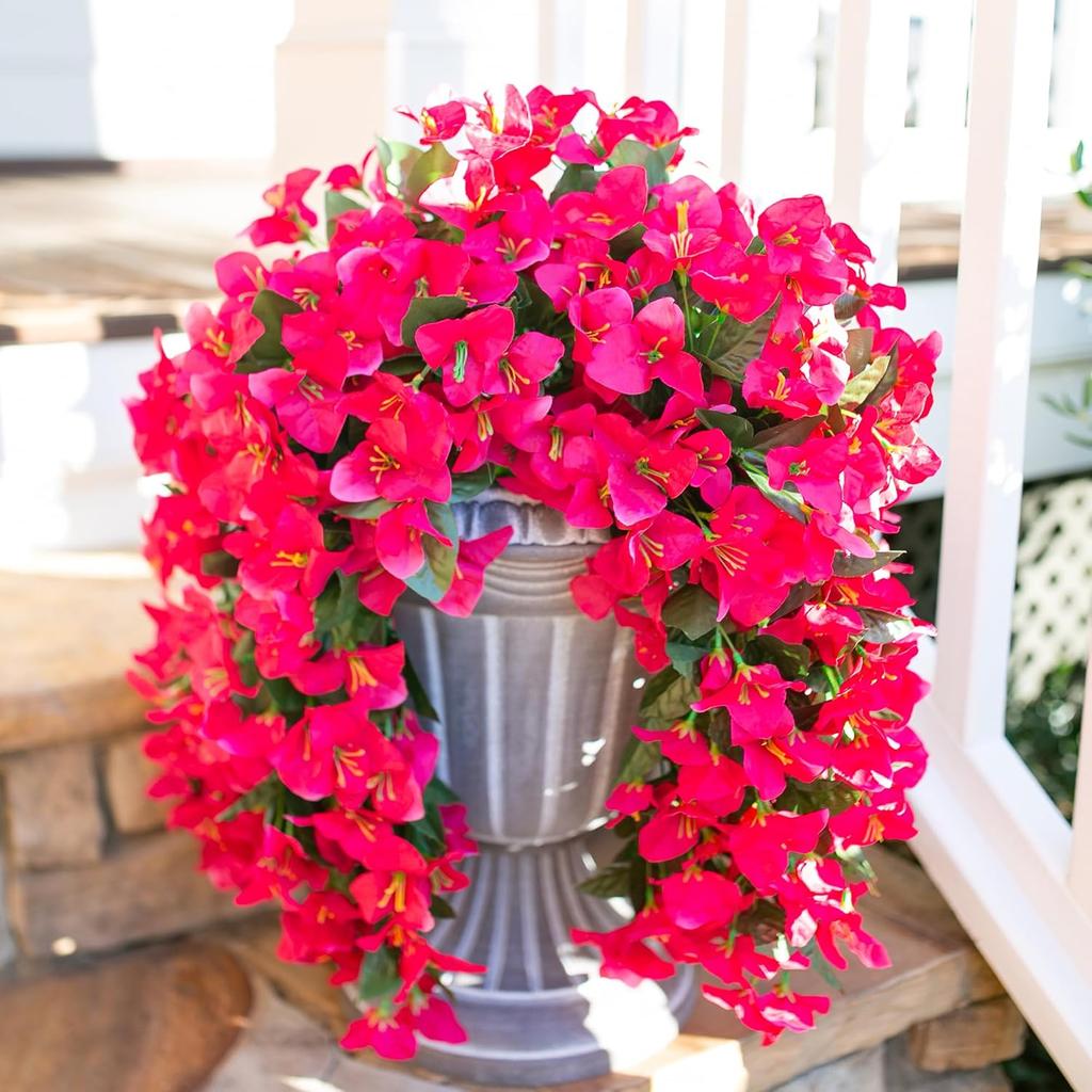Artificial Flowers Vine Bougainvillea Wedding Home Room Valentine's Decor Outdoor Courtyard Garden Wall Hanging Arch DIY Gifts