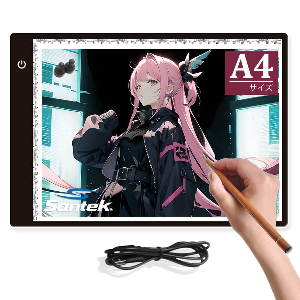 

A4 LED Tracer Board Thin Trace Table Stepless Dimming Power Supply Portable Light Box Ideal for and Sketching Get Hot Improves Work Efficiency