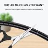 2m Long Cable Management Computer Wire Cord Sleeve Organizer Spiral Cable Zipper Cover for Tv Office Anti-Biting Protection