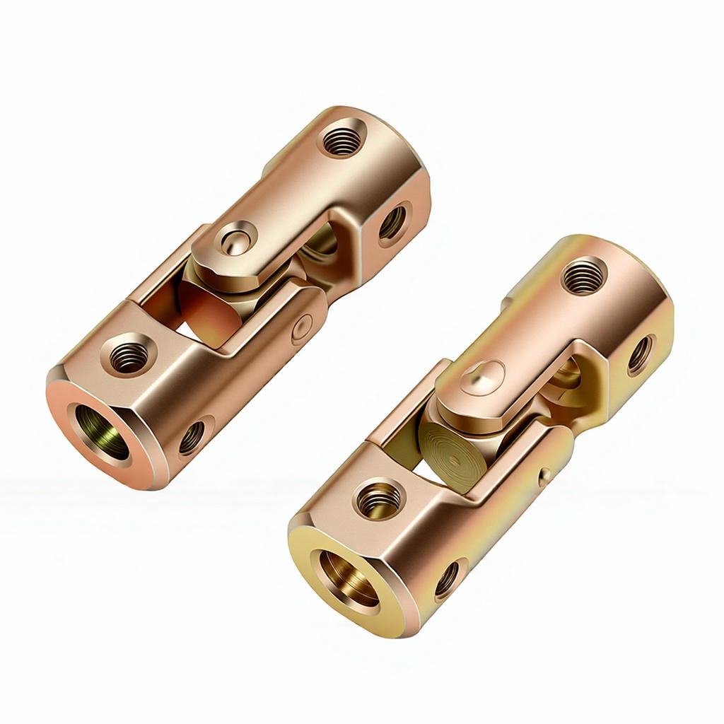 2 Stück Gelenkkupplung Motorverbinder 10mm auf 10mm Drehbar Lenkwellenkupplung für Boot Auto ATV UTV Go-Kart