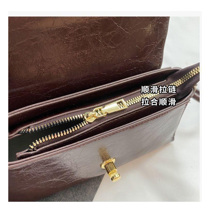 IELGY Retro All-Match Trendy Fashion Casual One-Shoulder Messenger Ladies Small Square Bag