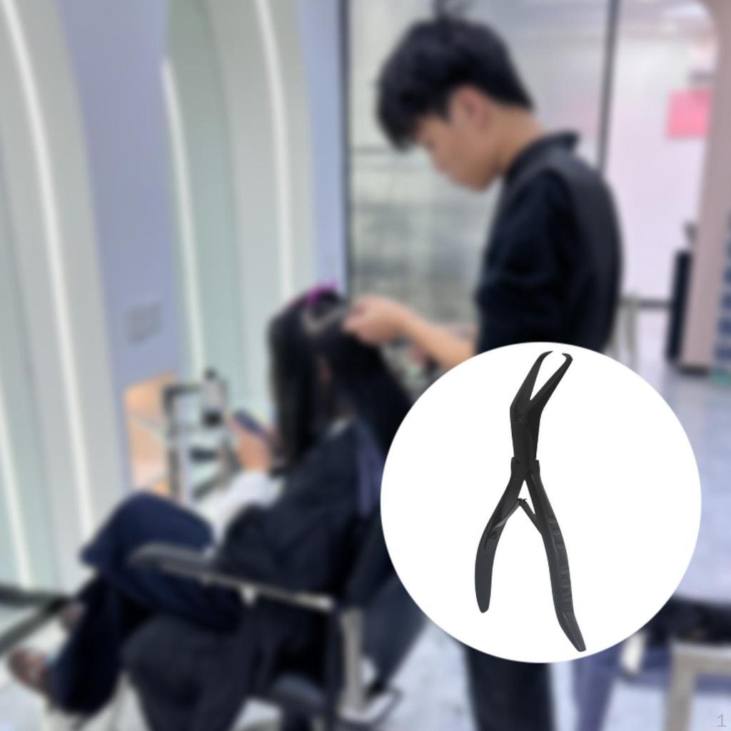 Haarverlängerungszange Versiegelungsklammer Zange Werkzeug, Doppelhaken Professionelles Styling-Werkzeug zum Entfernen