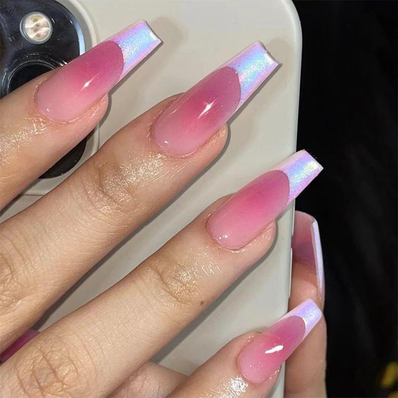 Cross-Border Wearable Nail Art: Super Long Press-On False Nail Tips