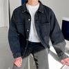 Autumn New Denim Jacket Men's Spring and Autumn Korean Style Trendy Loose Jacket Men's Clothing Work Jacket