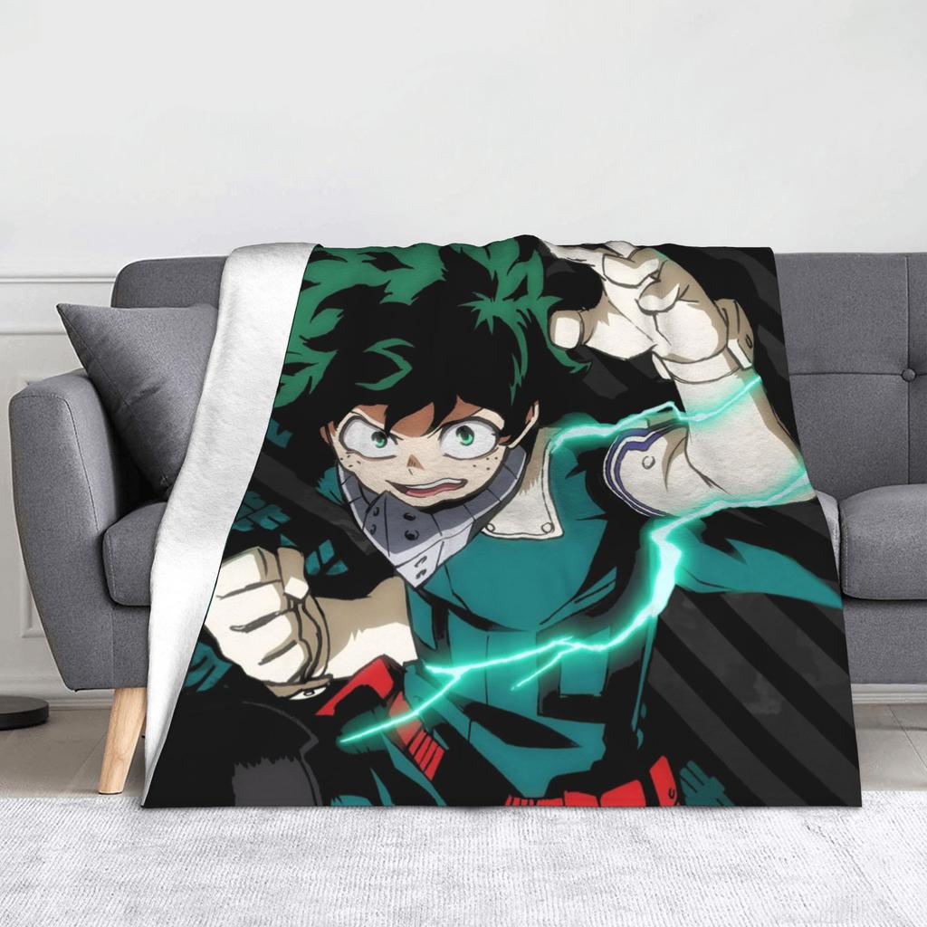Tamaki Amajiki Collage My Hero Academia Blankets Flannel  Winter  Multi-function Warm Throw Blankets for Sofa Bedroom Quilt
