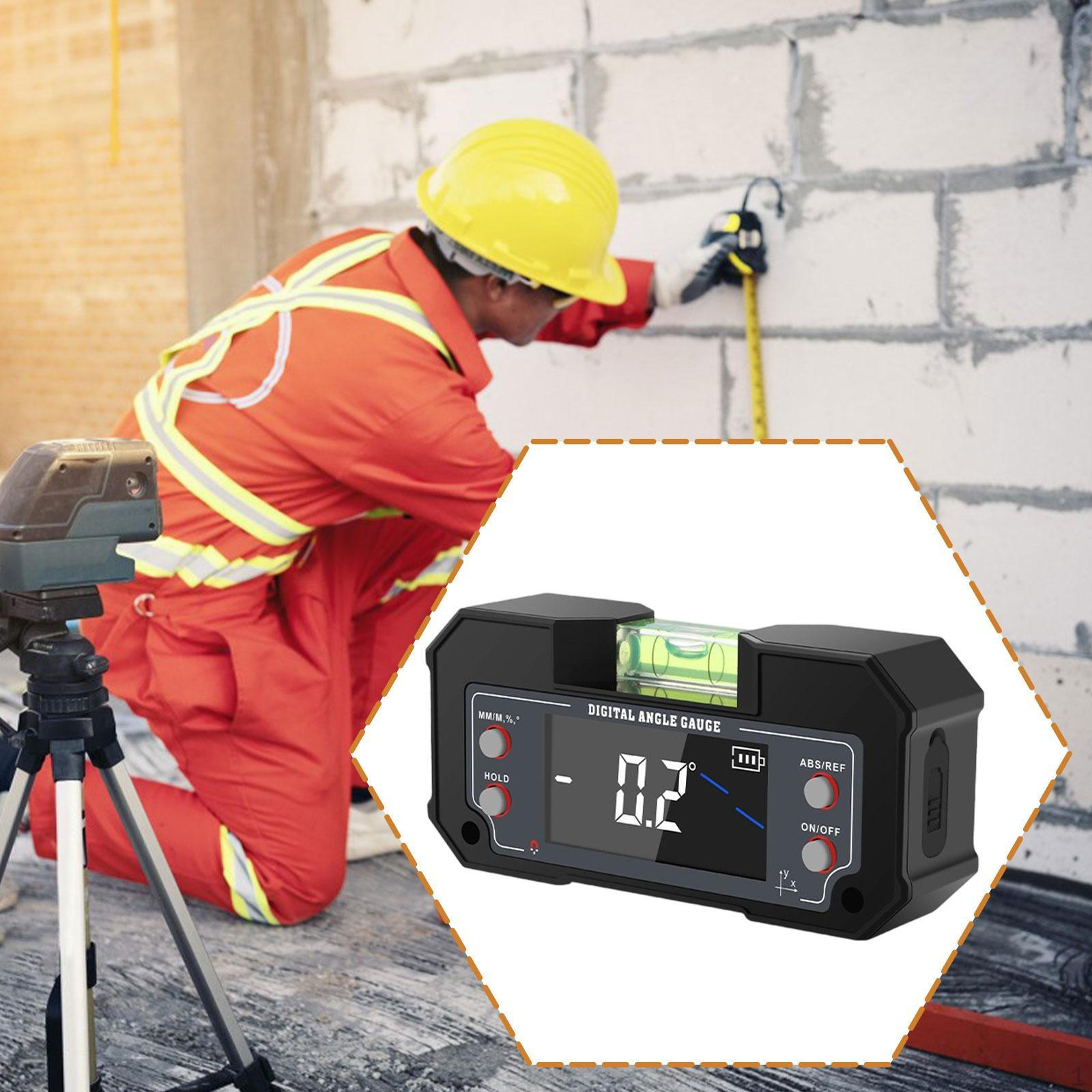 

Цифровой уровень, угломер, электронный измеритель, перезаряжаемый, с дисплеем, для измерения уклона