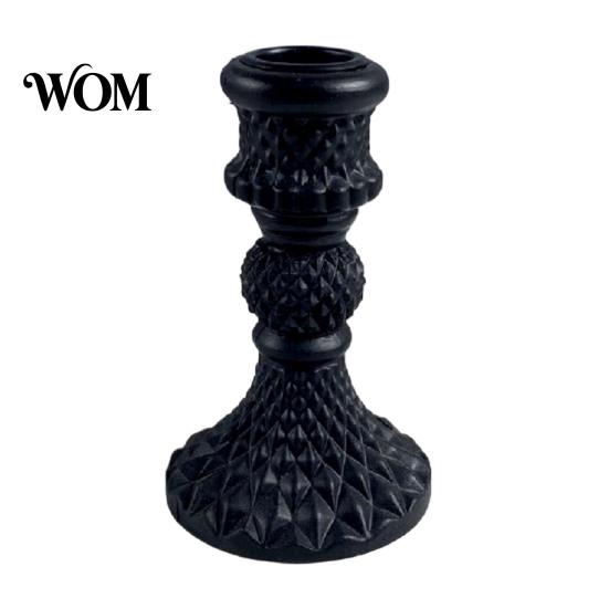 Candle Decor Vintage Taper Holder, Nostalgic Resin Candlestick Decorative Dining Table Holder Stand for Wedding Party Dinning Centerpiece French Style