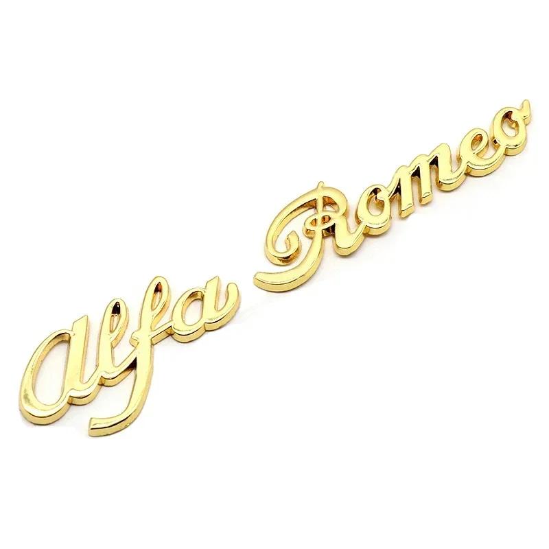 

3D Car Exterior Styling Logo Sticker Auto Body Emblem Badge Accessories For Stelvio Giulia Giulietta Mito GT золотий