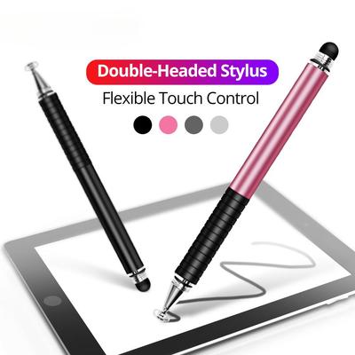 2-in-1 Universeller Stylus-Stift Touchscreen Flache Scheibe Zeichenstift für IOS iPhone Android Tablet